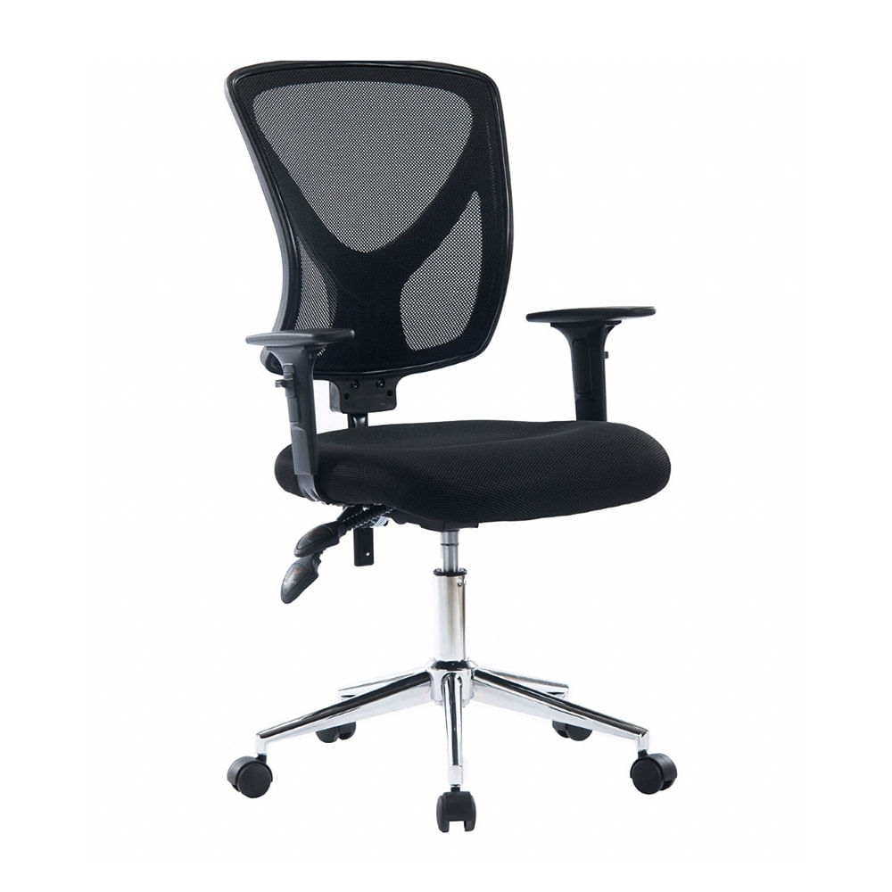 Silla de oficina Proshopper Florencia SN26, respaldar regulable altura 9 cm, 120 kg, negro