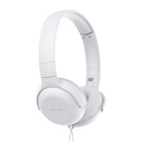 Audífonos on ear con micrófono Philips TAUH201 almohadillas acolchadas, conector 3.5 mm, control de música y llamadas, blanco