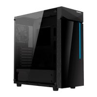 Gabinete Gigabyte ATX C200G RGB, máx. 6 ventiladores, Mid Tower, cristal templado lateral