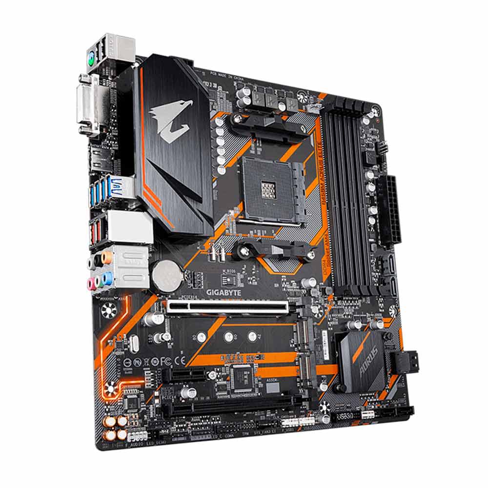 Imagen 2 del producto Placa madre Gigabyte Aorus B450M Elite, DDR4, AM4