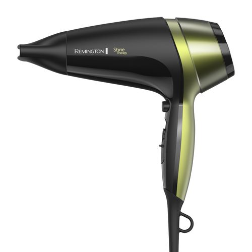 Secador de cabello Remington Shine Therapy D13A 2100W, 2 niveles de velocidad, 3 temperaturas, negro
