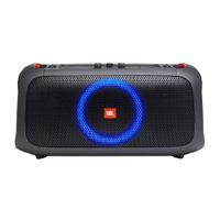 Parlante JBL Partybox on the go bluetooth portátil, 100 w, ipx4, apróx. 6 horas, negro