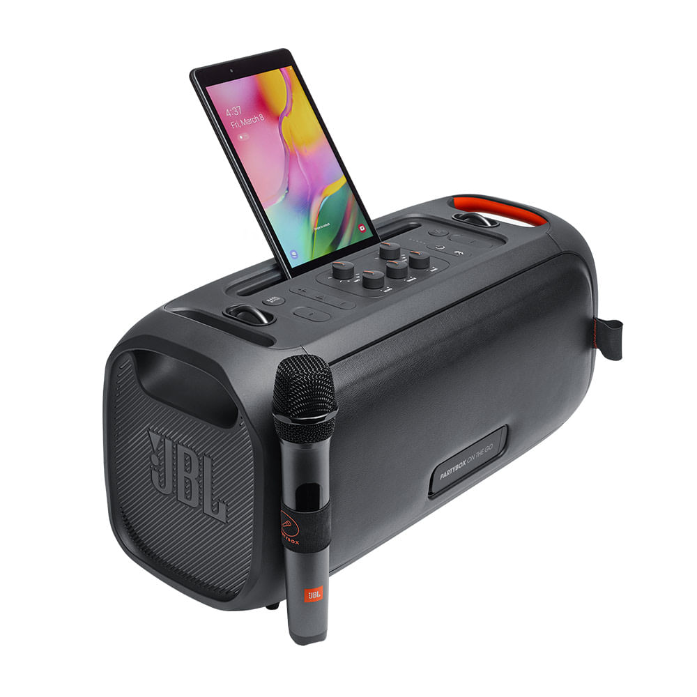 Imagen 2 del producto Parlante JBL Partybox on the go bluetooth portátil, 100 w, ipx4, apróx. 6 horas, negro