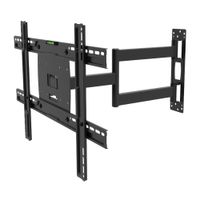 Rack móvil Westminster para TV de 32 a 70"", giro lateral hasta 180°, soporte de acero sólido, distancia máxima a pared 54 cm, peso máx. 70 kg, negro