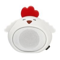 Parlante bluetooth Icutes batería recargable, blanco