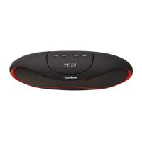 Parlante bluetooth Coolbox led, batería recargable, negro
