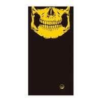 Bandana Raju diseño calavera, poliéster, amarillo