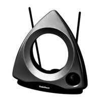 Antena digital para interiores Radioshack señal uhf básica, vhf, hd