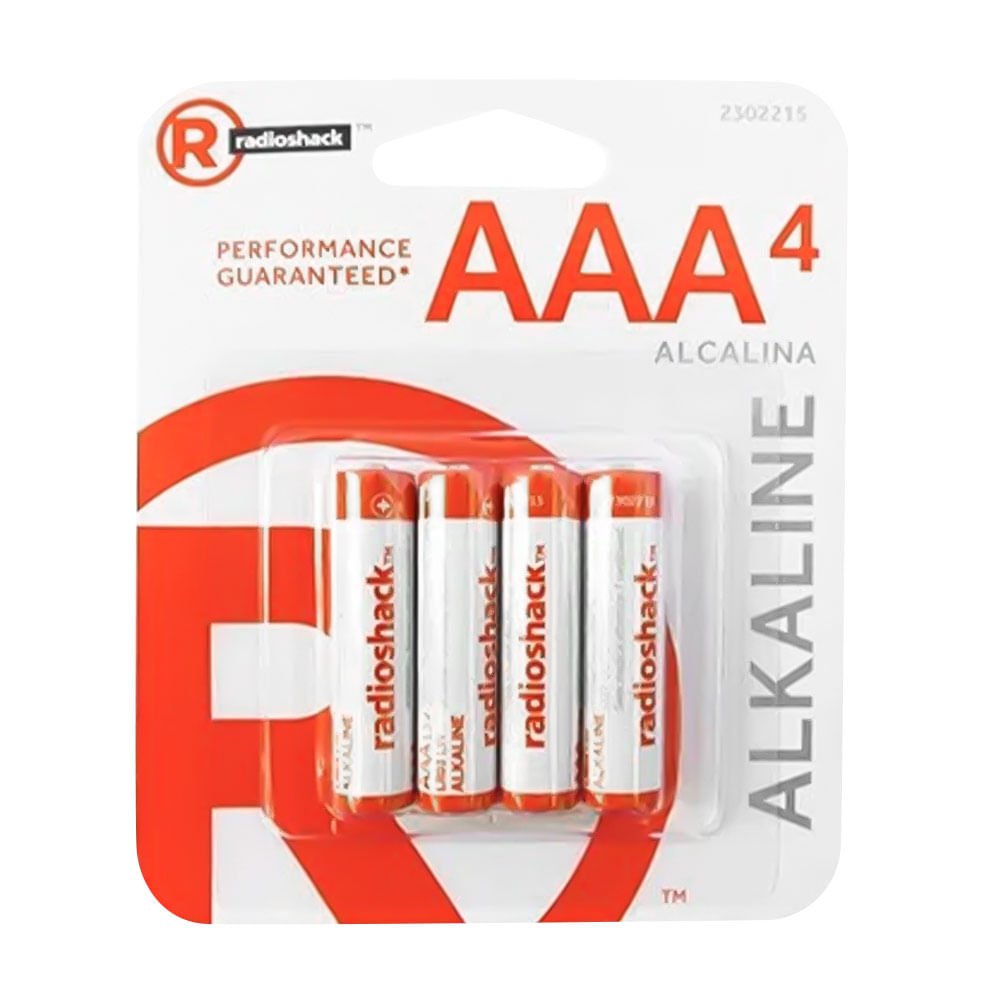 Imagen 1 del producto Pilas alcalinas Radioshack AAA x4