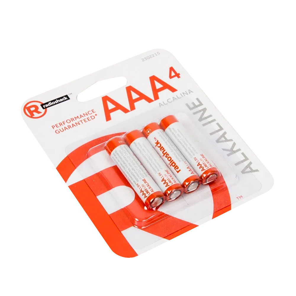 Imagen 2 del producto Pilas alcalinas Radioshack AAA x4