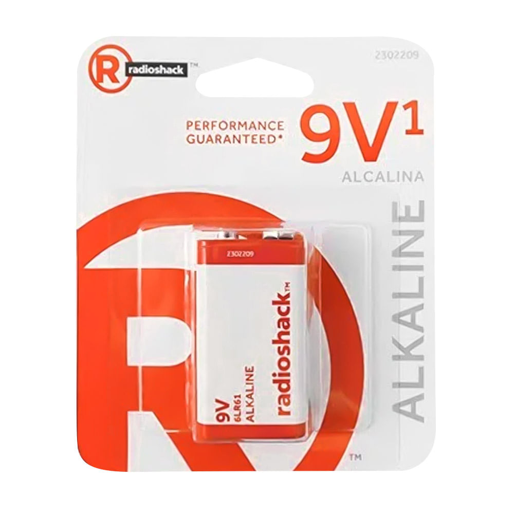 Pila alcalina Radioshack 9V multiuso