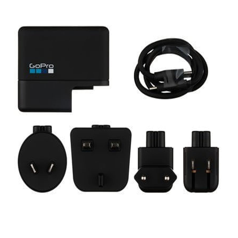 Imagen 2 del producto Cargador de batería dual Gopro, 27.5W, carga rápida, compatible con todas las versiones, incluye enchufes