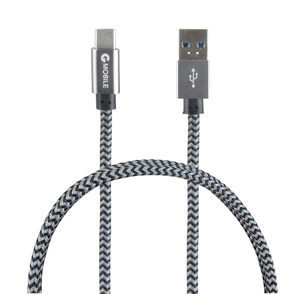 Cable tipo c a usb Coolbox GMobile 15w  1 m gris