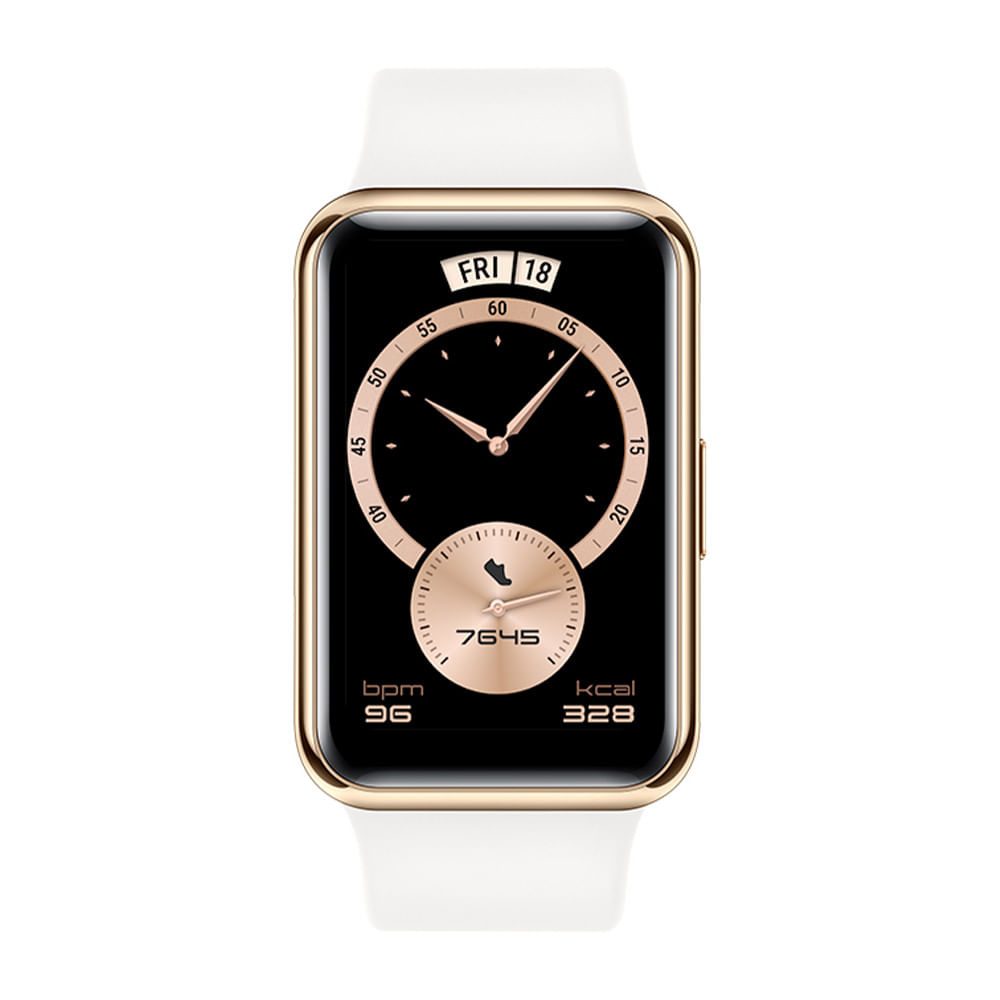 Imagen 2 del producto Smartwatch Huawei Fit Elegant gps, resistente al agua, máx. 10 días, 96 modos deportivos, 1.64"", blanco
