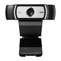 Cámara web Logitech empresarial C930e FHD 1080p, conexión USB, micrófono integrado, tapa de privacidad, cable 1.5 m, negro