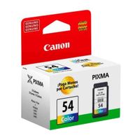 Cartucho Canon CL54 tricolor rinde hasta 100 páginas