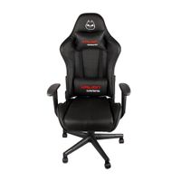 Silla gamer Halion HA-S39, gas lift, clase 4, tapiz pu + pvc, máx. 120 kg, inclinación 180°, negro