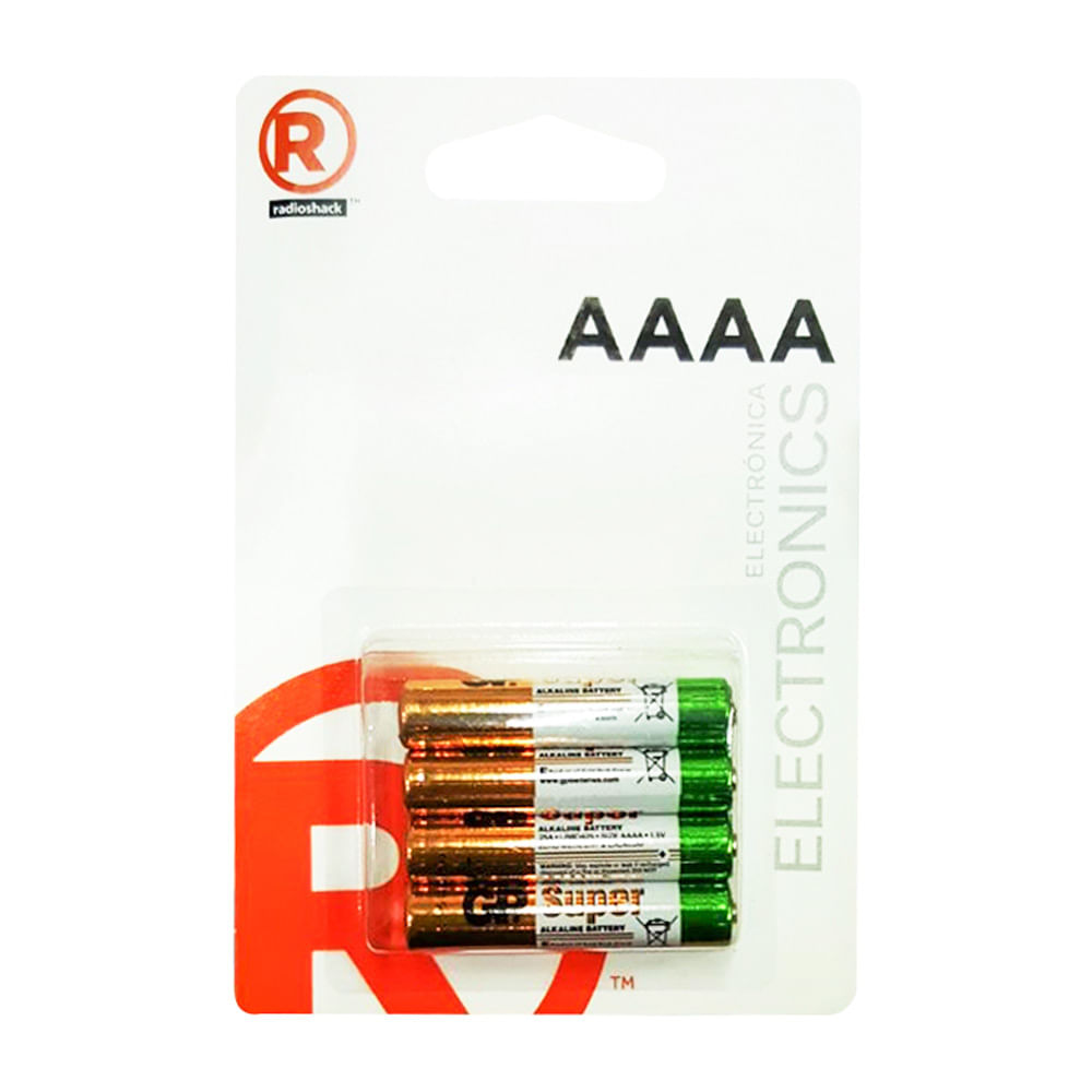 Pilas alcalinas Radioshack AAAA x8