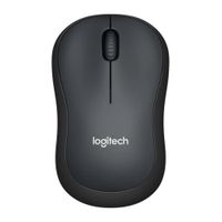 Mouse inalámbrico Logitech M220 silencioso, receptor usb, 1000 dpi, 3 botones, usa pila, negro