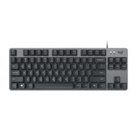 Teclado alámbrico Logitech K835 TKL, mecánico, conexión usb, negro