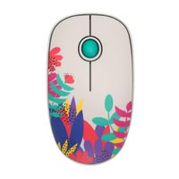 Mouse inalámbrico Coolbox Teraware Flores 1500 dpi, 3 botones, floreado