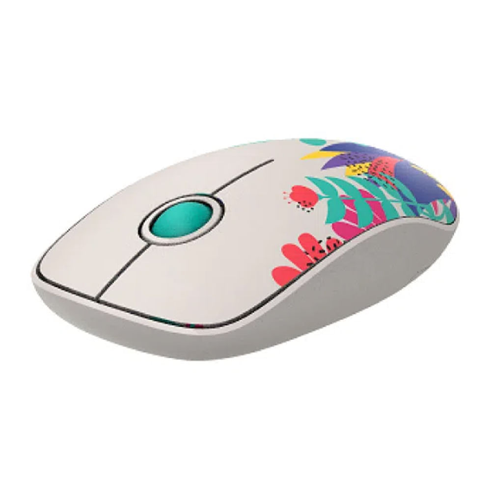 Imagen 2 del producto Mouse inalámbrico Coolbox Teraware Flores 1500 dpi, 3 botones, floreado