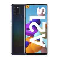 Celular Samsung Galaxy A21s 64GB, 4GB RAM, cámara trasera 48MP y frontal 13MP, 6.5"", Exynos, negro