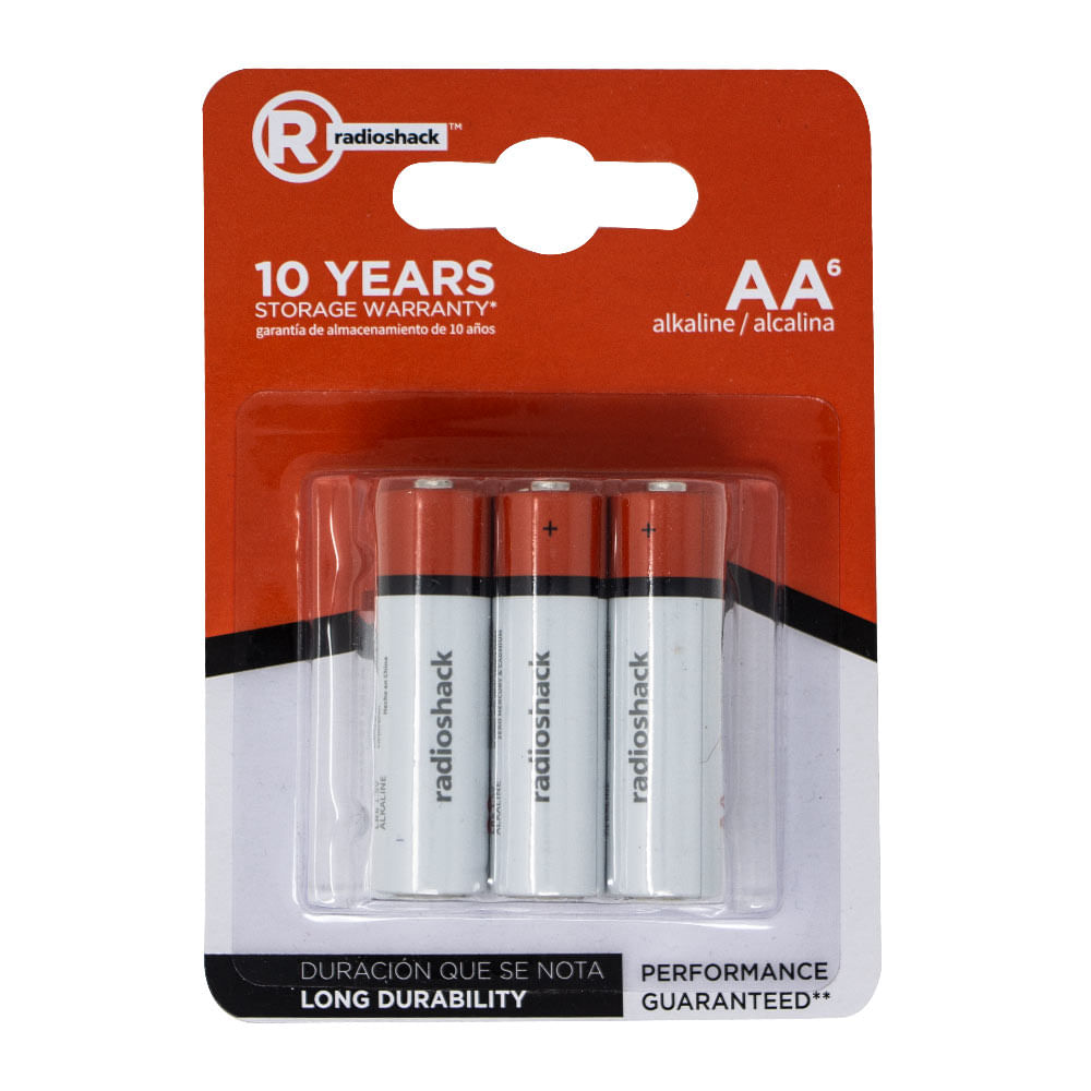 Pilas alcalinas Radioshack AA x6