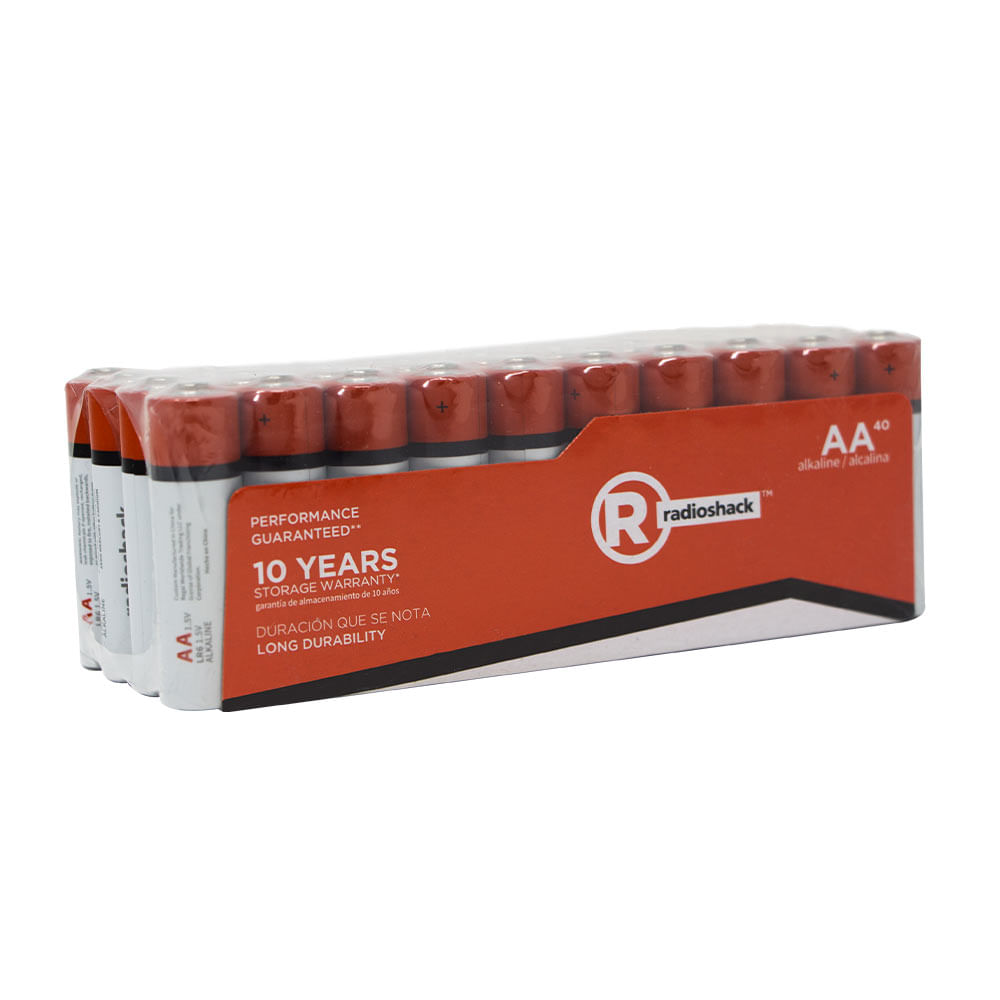 Pilas alcalinas Radioshack AA x40