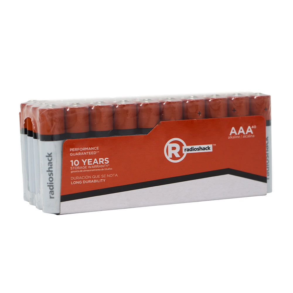 Pilas alcalinas Radioshack AAA x40
