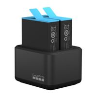 Cargador de doble batería para GoPro Hero 11, Hero 10 y Hero 9 + 1 batería recargable de 1720 mAh