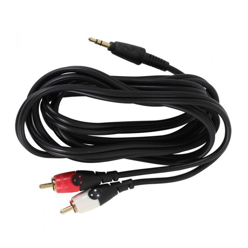 Imagen 2 del producto Cable Radioshack 3.5 mm a 2rca, recubierto de níquel, 1.8 m