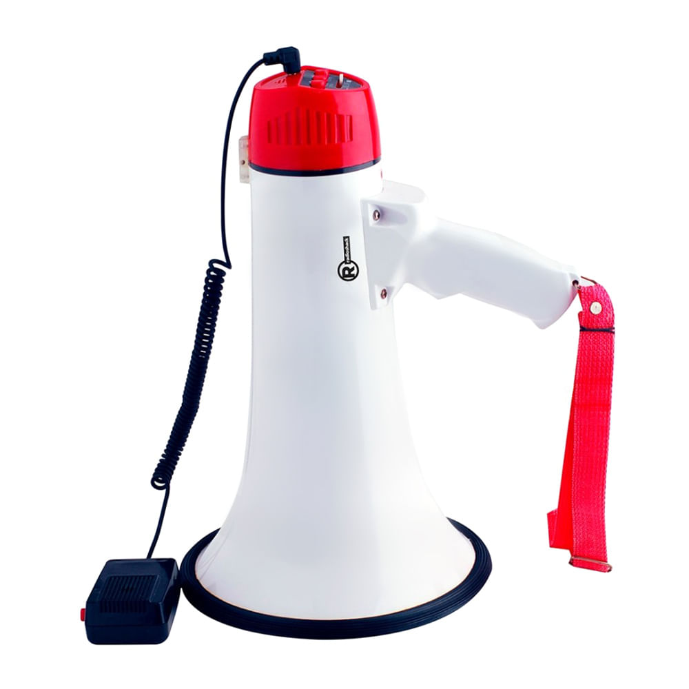 Megáfono Radioshack 25W con sirena, alcance 350 metros