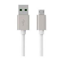 Cable micro usb a usb Coolbox nylon 30 cm plata