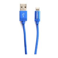 Cable trenzado lightning a usb Duracell 1 m azul