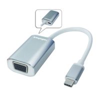 Adaptador Radioshack tipo C macho a VGA hembra, 20 cm, plateado
