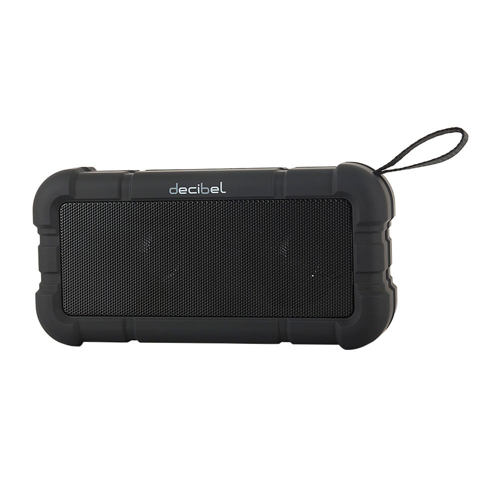 Imagen 2 del producto Parlante bluetooth Decibel Rubber IPX5, batería recargable, negro