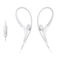 Audífonos in ear con micrófono Sony MDRAS410AP resistentes a salpicaduras y sudor, conector 3.5 mm, control de llamadas, blanco