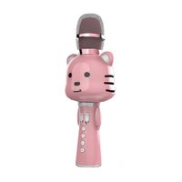 Parlante bluetooth karaoke Coolbox batería recargable, rosado