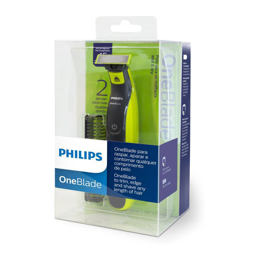 Imagen 2 del producto Afeitadora de barba Philips One Blade 2 niveles de corte