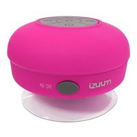 Parlante bluetooth Izuum con chupón, batería recargable, rosado