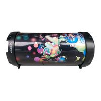 Parlante bluetooth Coolbox con subwoofer, batería recargable, diseño dj urbano