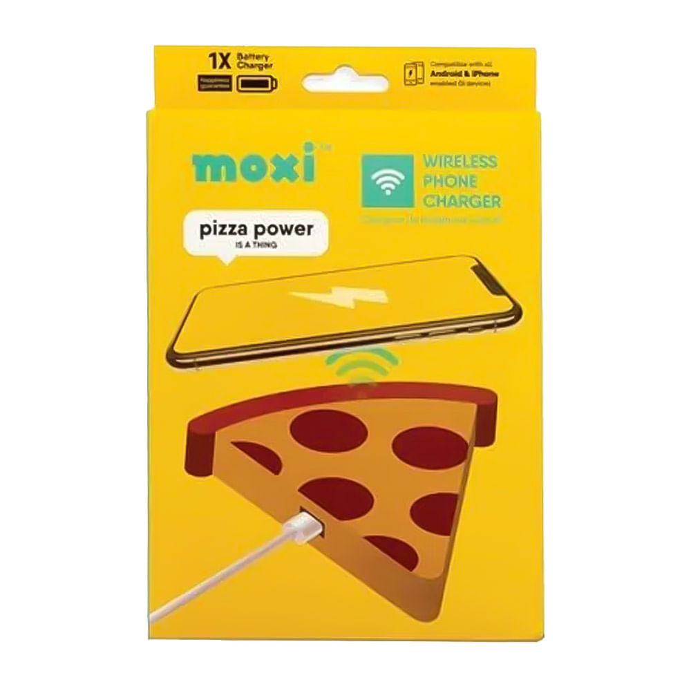 Imagen 2 del producto Cargador inalámbrico Moxi emoji pizza
