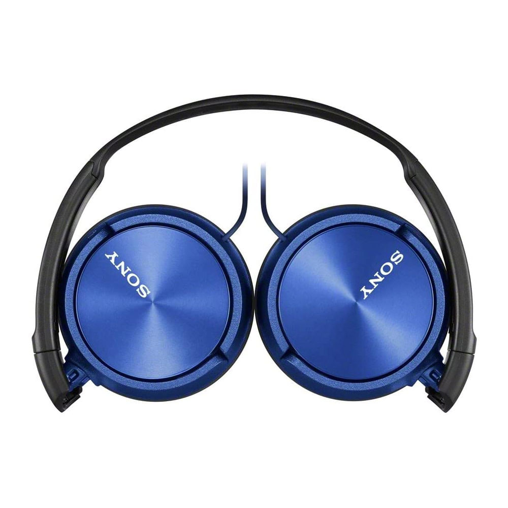 Imagen 2 del producto Audífonos on ear con micrófono Sony MDRZX310AP almohadillas acolchadas, conector 3.5 mm, control de llamadas, azul
