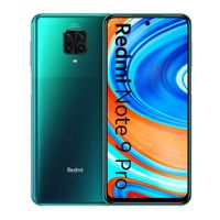 Celular Xiaomi Redmi Note 9 Pro 64GB, 6GB ram, cámara principal 64MP + 8MP + 5MP + 2MP, frontal 16MP, 6.67"", Snapdragon, verde