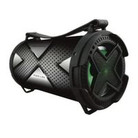 Parlante bluetooth Coolbox con subwoofer, led, batería recargable, silver