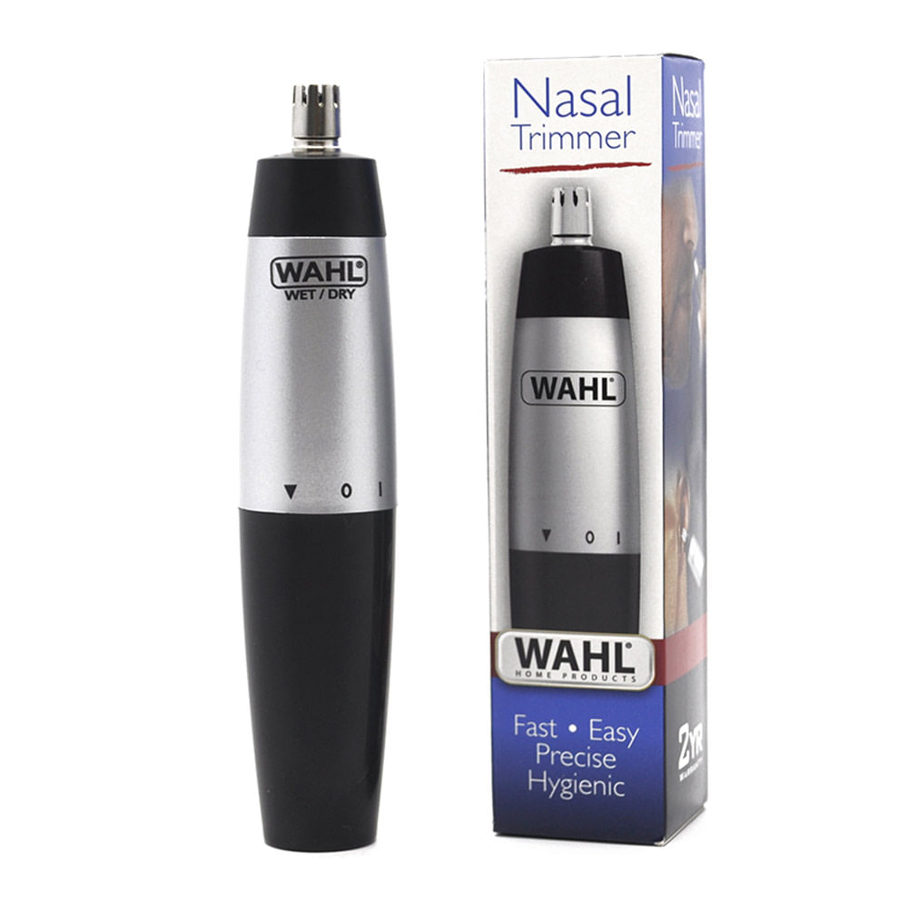 Imagen 2 del producto Recortadora de vello nasal Wahl 05642 inalámbrico, negro y plateado