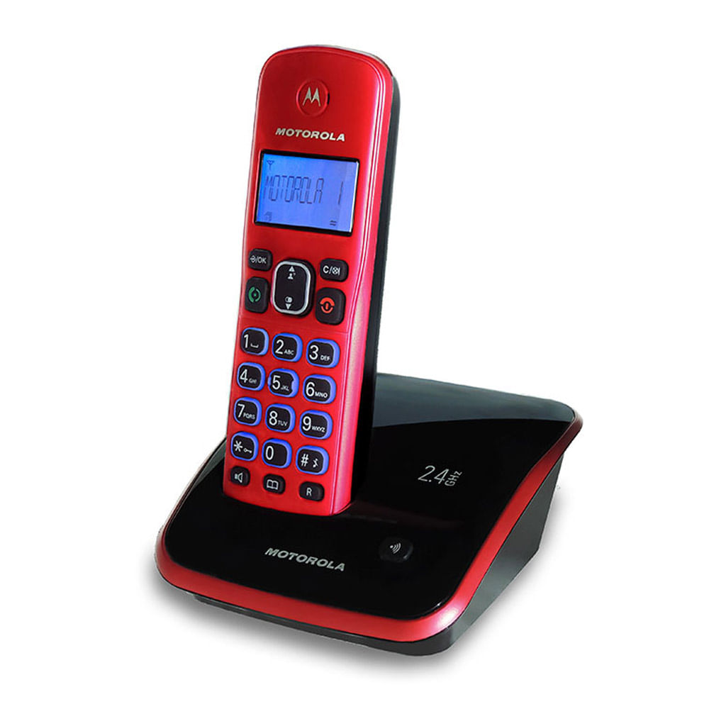 Teléfono inalámbrico Motorola identificador de llamadas, recargable