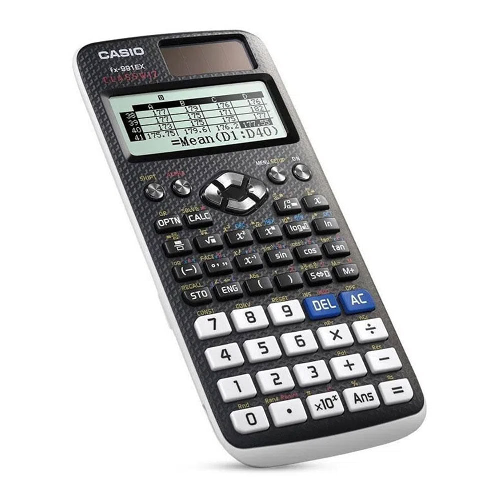 Imagen 2 del producto Calculadora científica Casio Classwiz 12 dígitos, 553 funciones, funciona a pila y energía solar, negro
