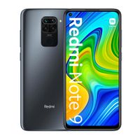 Celular Xiaomi Redmi Note 9 64GB, 3GB ram, cámara principal 48MP + 8MP + 2MP + 2MP, frontal 13MP, 6.53"", MediaTek, negro